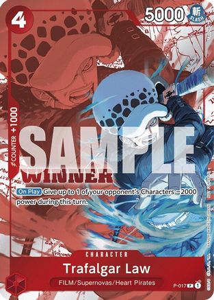 (P-017) Trafalgar Law (Winner Pack Vol. 7) - One Piece Promotion Cards Foil