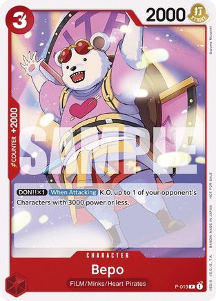 (P-019) Bepo (Tournament Pack Vol. 7) - One Piece Promotion Cards Normal