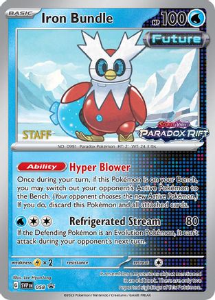 Iron Bundle (Prerelease) [Staff] (58) - SV Scarlet & Violet Promo Cards Holofoil - Promo