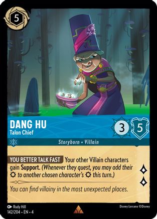 (142/204)  Dang Hu - Talon Chief - Ursula's Return  Cold Foil