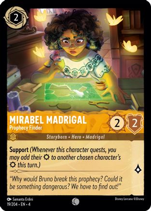 (019/204)  Mirabel Madrigal - Prophecy Finder - Ursula's Return  Normal