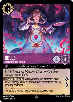 (036/204)  Belle - Accomplished Mystic - Ursula's Return  Normal