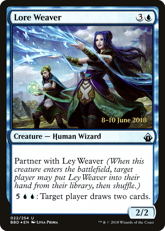 Lore Weaver (LARP-22S) - Battlebond Promos (Prerelease) Foil