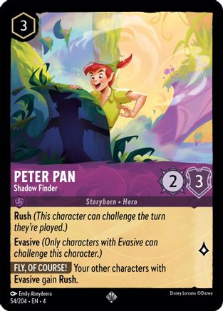 (054/204)  Peter Pan - Shadow Finder - Ursula's Return  Normal
