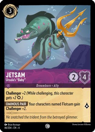 (046/204)  Jetsam - Ursula's "Baby" - Ursula's Return  Cold Foil