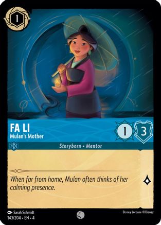 (143/204)  Fa Li - Mulan's Mother - Ursula's Return  Normal