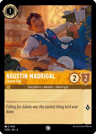 (001/204)  Agustin Madrigal - Clumsy Dad - Ursula's Return  Cold Foil