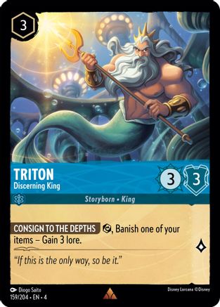 (159/204)  Triton - Discerning King - Ursula's Return  Normal