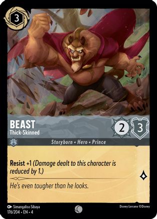 (176/204)  Beast - Thick-Skinned - Ursula's Return  Cold Foil