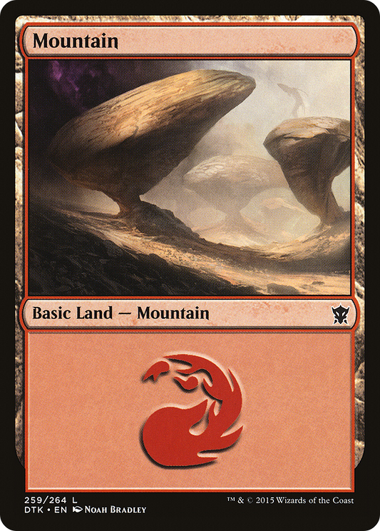 Mountain (DTK-259) - Dragons of Tarkir Foil