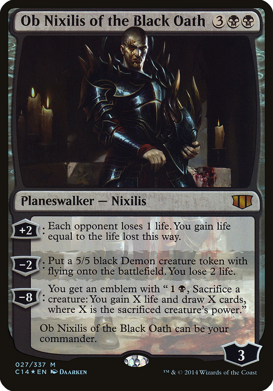 Ob Nixilis of the Black Oath (OC14-027) - Commander 2014 Oversized Foil