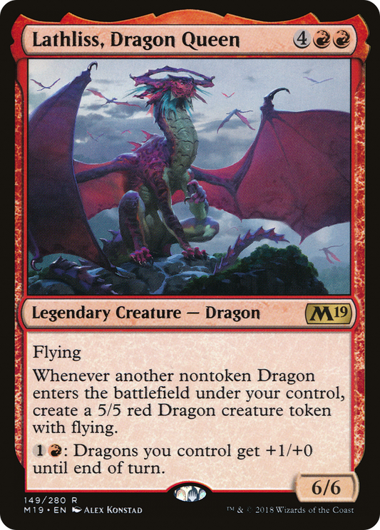 Lathliss, Dragon Queen (M19-149) - Core Set 2019