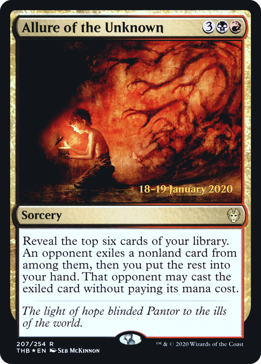 Allure of the Unknown (PRE-207S) - Theros Beyond Death Promos (Prerelease) Foil