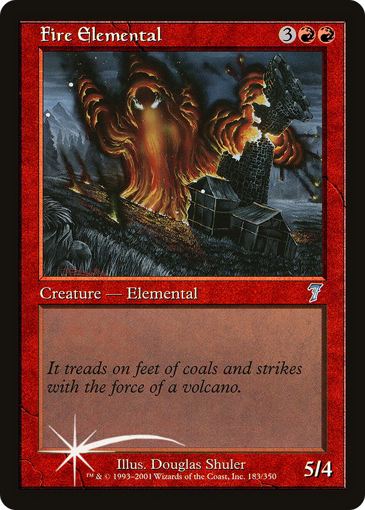 Fire Elemental (7ED-183★) - Seventh Edition Foil