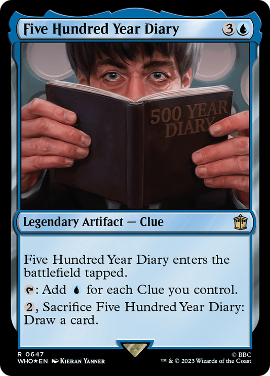 Five Hundred Year Diary (Surge Foil) (WHO-647) - Doctor Who Foil
