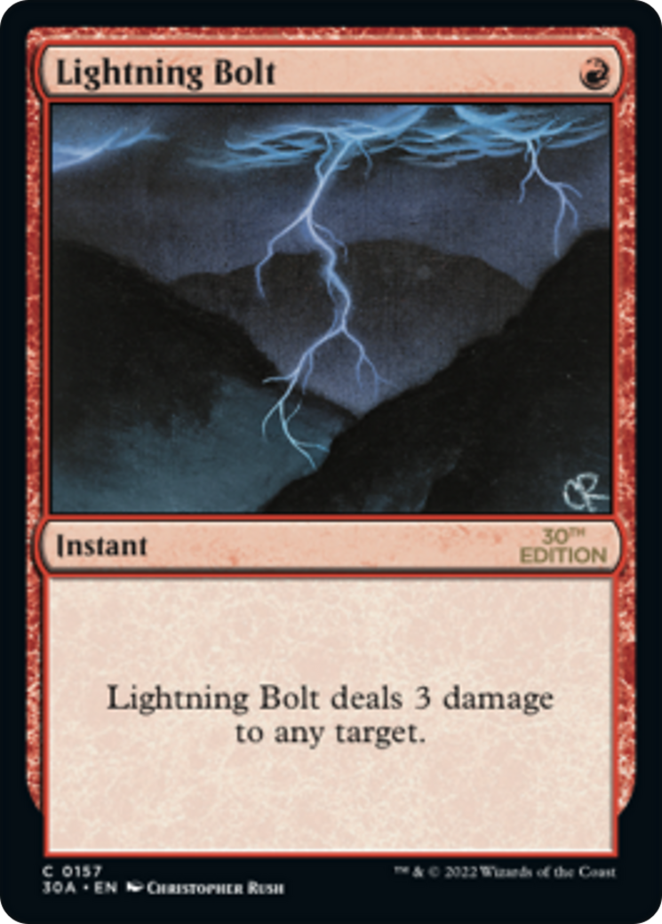 Lightning Bolt (30A-157) - 30th Anniversary Edition