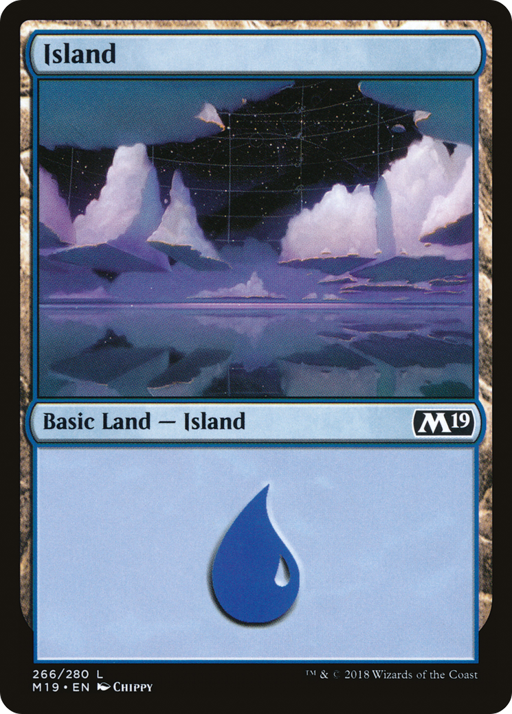 Island (M19-266) - Core Set 2019 Foil