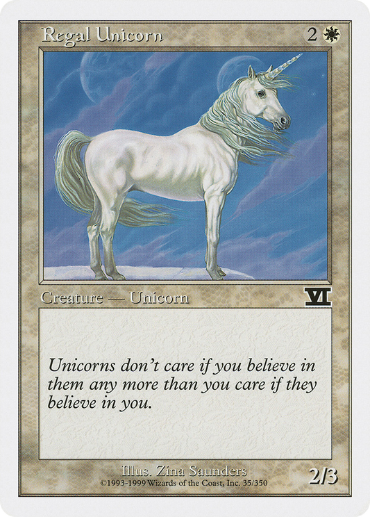 Regal Unicorn (6ED-035) - Classic Sixth Edition