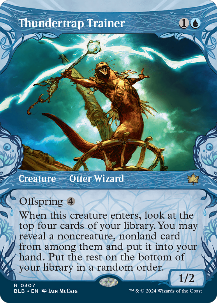 Thundertrap Trainer  (Borderless)(BLB-307) - Bloomburrow: (Showcase) Foil