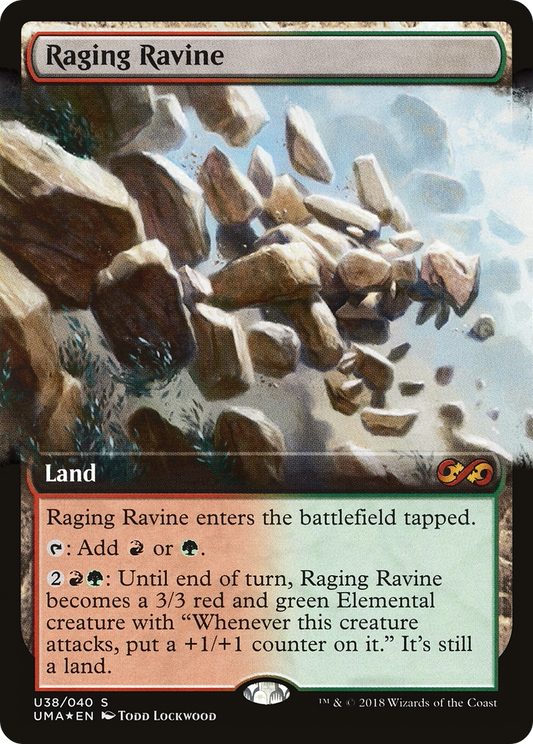 Raging Ravine (PUMA-U38) - Ultimate Box Topper: (Extended Art) Foil