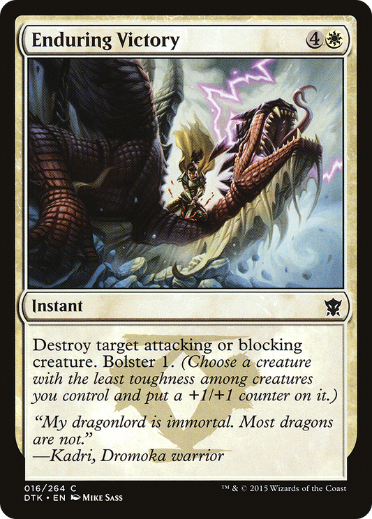 Enduring Victory (DTK-016) - Dragons of Tarkir Foil