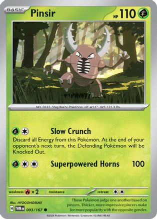 Pinsir 3 - SV06 Twilight Masquerade Reverse Holofoil