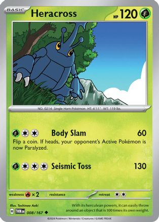 Heracross (8/167) - SV06 Twilight Masquerade  - Uncommon