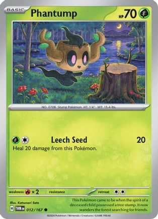 Phantump (12/167) - SV06 Twilight Masquerade Reverse Holofoil - Common