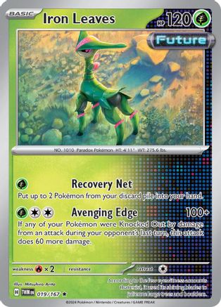 Iron Leaves (19/167) - SV06 Twilight Masquerade Reverse Holofoil - Rare