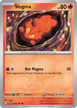 Slugma (28/167) - SV06 Twilight Masquerade Reverse Holofoil - Common