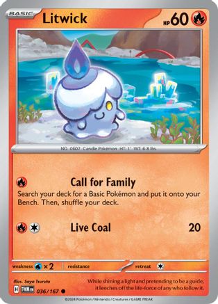 Litwick 36 - SV06 Twilight Masquerade Reverse Holofoil