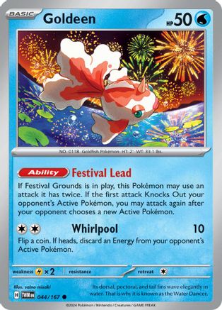 Goldeen (44/167) - SV06 Twilight Masquerade Reverse Holofoil - Common