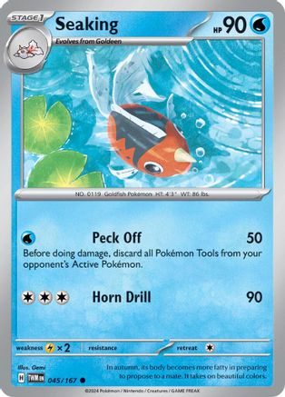 Seaking (45/167) - SV06 Twilight Masquerade Reverse Holofoil - Common