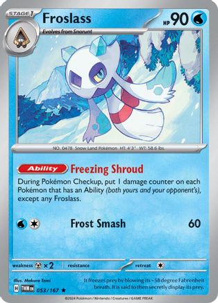 Froslass (53/167) - SV06 Twilight Masquerade Holofoil - Rare