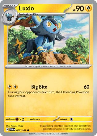 Luxio (67/167) - SV06 Twilight Masquerade  - Common
