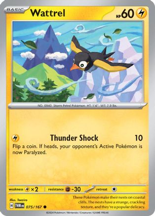 Wattrel (75/167) - SV06 Twilight Masquerade Reverse Holofoil - Common