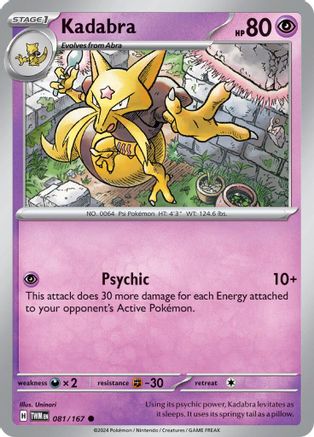 Kadabra (81/167) - SV06 Twilight Masquerade  - Common