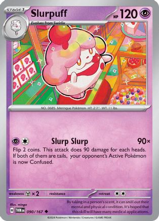 Slurpuff (90/167) - SV06 Twilight Masquerade Reverse Holofoil - Uncommon