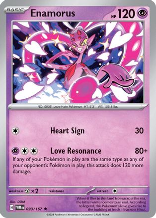 Enamorus - 093/167  - SV06 Twilight Masquerade Reverse Holofoil
