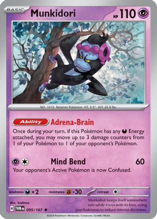 Munkidori (95/167) - SV06 Twilight Masquerade Holofoil - Rare