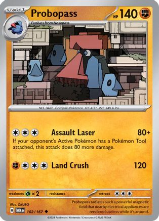 Probopass (102/167) - SV06 Twilight Masquerade Reverse Holofoil - Uncommon