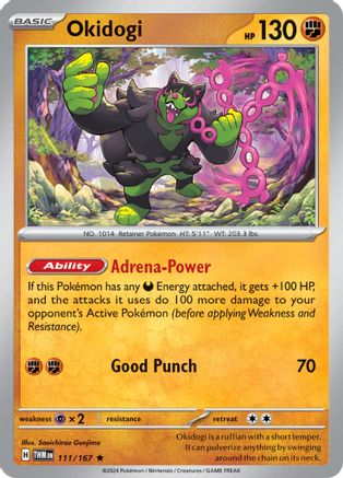 Okidogi (111/167) - SV06 Twilight Masquerade Reverse Holofoil - Rare
