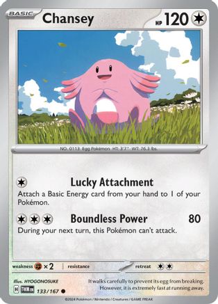 Chansey 133 - SV06 Twilight Masquerade Reverse Holofoil