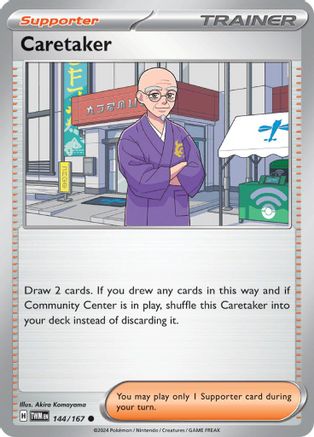 Caretaker (144/167) - SV06 Twilight Masquerade Reverse Holofoil - Common