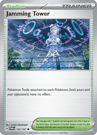 Jamming Tower (153/167) - SV06 Twilight Masquerade Reverse Holofoil - Uncommon