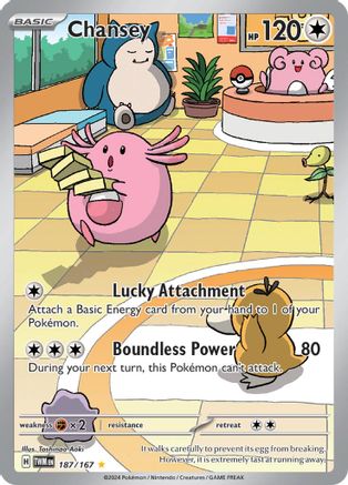 Chansey (187/167) - SV06 Twilight Masquerade Holofoil - Illustration Rare