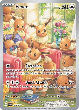 Eevee - 188/167  - SV06 Twilight Masquerade Holofoil