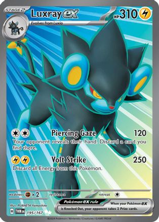Luxray ex (195/167) - SV06 Twilight Masquerade Holofoil - Ultra Rare