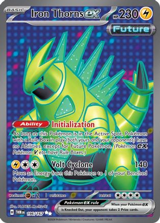 Iron Thorns ex (196/167) - SV06 Twilight Masquerade Holofoil - Ultra Rare