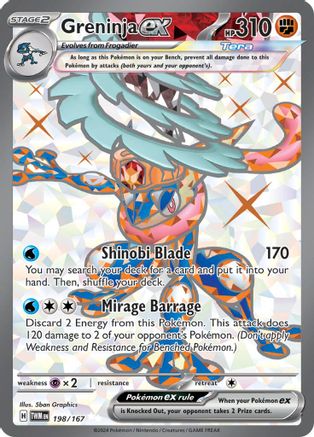 Greninja ex (198/167) - SV06 Twilight Masquerade Holofoil - Ultra Rare